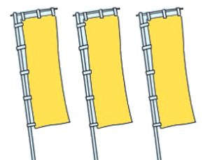 選挙用ののぼり作成